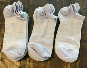 9 pares de calcetines deportivos de algodón de corte bajo al tobillo azul rosa púrpura para mujer - Imagen 1 de 7