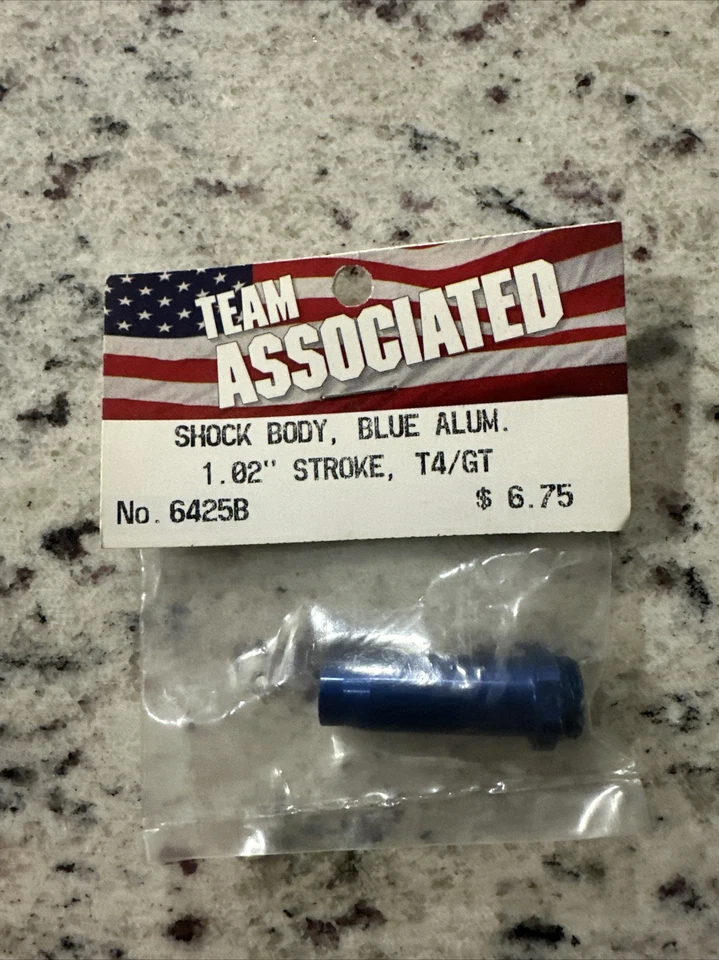 Vintage RC Associated Shock Body 0.4 Bore x 1.02" Stroke Aluminum Blue (1) 6425B - Image 1 of 1