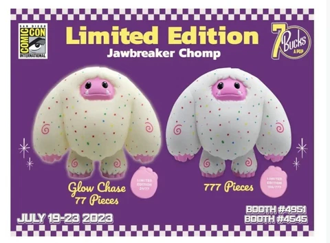SDCC Abominable Toys Chomper Jawbreaker Limited Edition 777 Cover