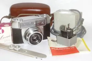 Adox Polomat 1S Fotoapparat Kamera Camera Braun Blitzlicht F21 F27 ? Foto Set - Picture 1 of 12