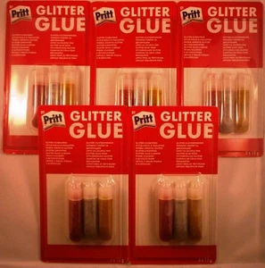 15 Tuben Glitzer Kleber Bastelkleber Silber Gold Rot Pritt Glitter Glue Basteln - Bild 1 von 1