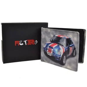 Herren Top Qualität Leder Geldbörse von Golunski; Retro Mini Cooper Union Jack Gif... - Bild 1 von 3