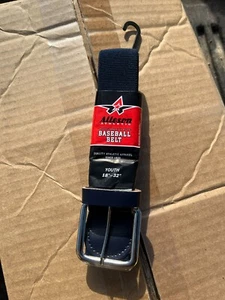 QTY 5 Alleson Athletic Blue Youth 18"-32" Adjustable Elastic Baseball Belt 1.5W - Picture 1 of 2