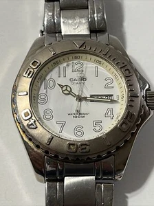 Casio 709 MTD-1017 Mens Diver Watch 100M Quartz Digital Analog Date New Battery! - Picture 1 of 9