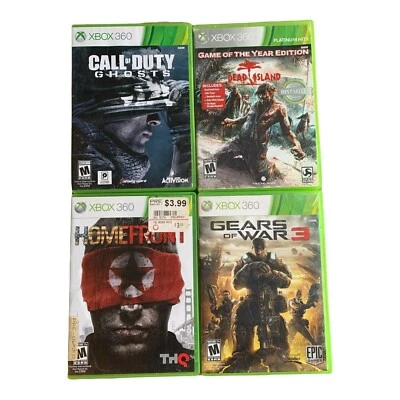 XBOX 360 Empty Game Cases Dead Island Gears of War 3 Homefront COD Ghosts - Image 1 of 3