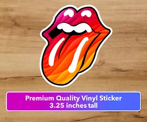 ROLLING STONE TONGUE Premiun Vinyl Sticker Decal Car truck laptop Mick Tongue - Picture 1 of 3