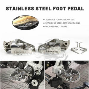 Apto para G650GS F650GS F700GS F800GS 2008-17 estriba delantera reposapiés pedales anchos - Imagen 1 de 8