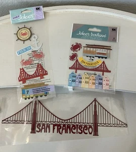 Lot of Jolee’s San Francisco Travel Theme Scrapbook Stickers And More NEW! - Picture 1 of 4