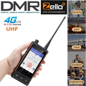 DMR UHF 4G LTE Android 10 Rugged Waterproof Smartphone 4W Walkie Talkie UNIWA P4 - Picture 1 of 12