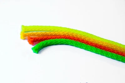 1m UV Leuchtschnur GOA 5mm Deko Schwarzlicht UV aktiv Neon Stretch Kordel Band - Bild 1 von 3