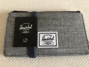 Herschel Oscar Large Cardholder in Raven Crosshatch/Grey - Picture 1 of 9