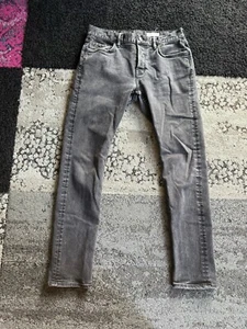 All Saints Jeans Mens 31x30 Black Rex Slim Fit Tapered Leg Stretch Casual - Picture 1 of 7