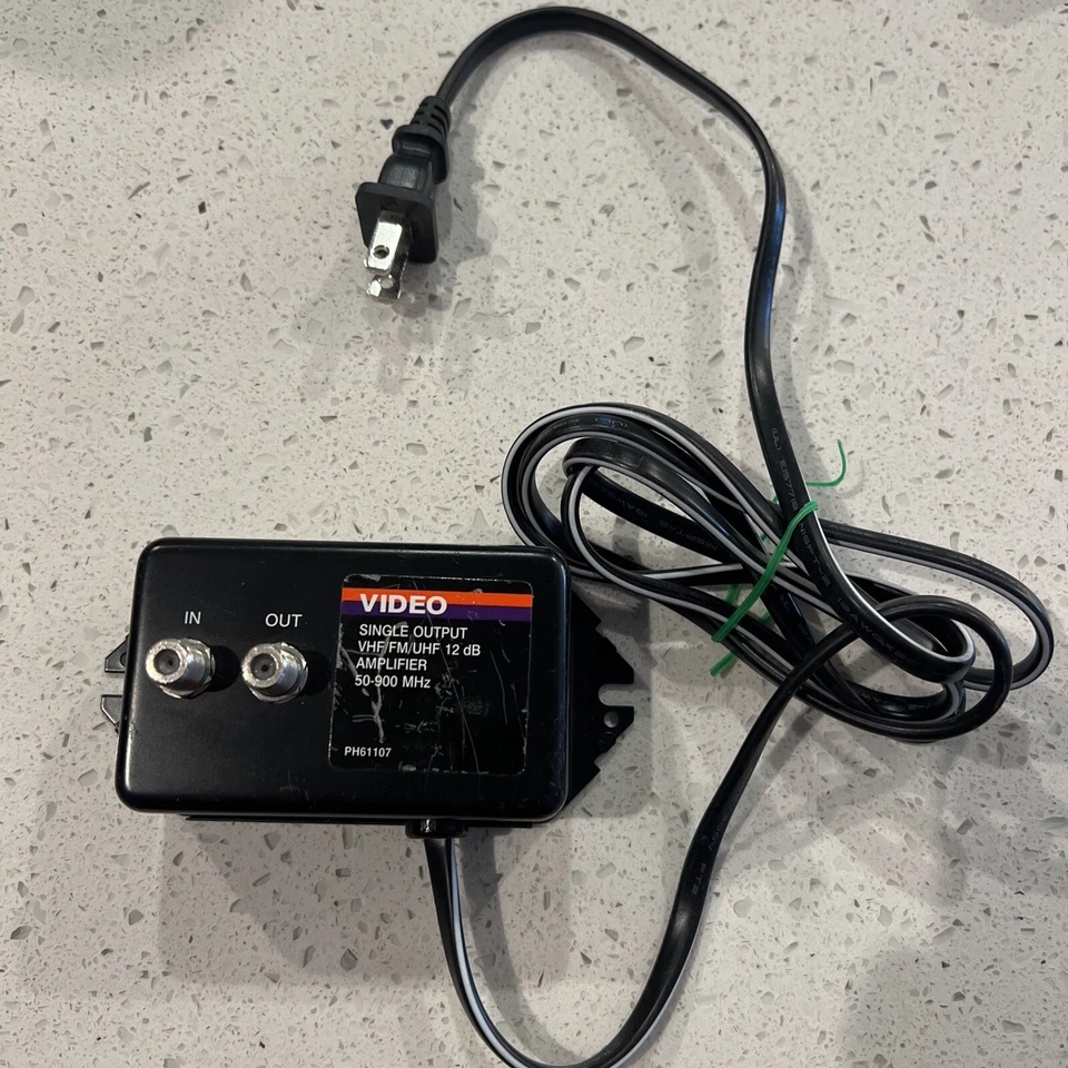 Eagle 12 dB Signal Amplifier VHF Antenna HDTV CATV Video Single Output Amp - Image 1 of 1