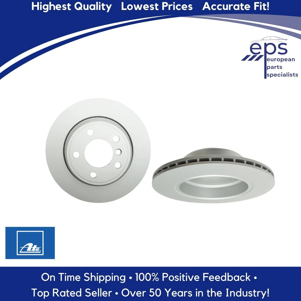 Rotores de disco de freno trasero L&R Select 2002-06 BMW X5 Ate 34 21 6 756 849 alemán Foto 1 de 4