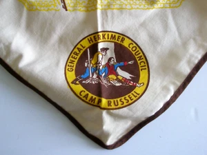 Pfadfinder General Herkimer Rat NY Camp Russell Halstuch EX BE - Bild 1 von 5
