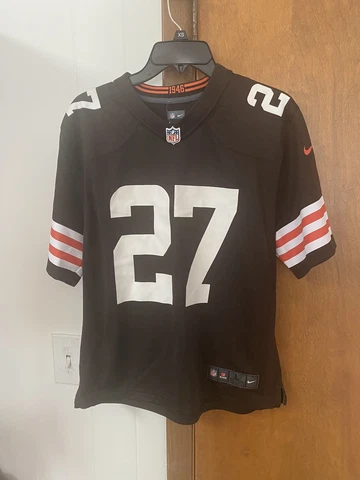 Kareem Hunt Cleveland Browns #27 Nike New Jersey Large 12-14 Youth Cover