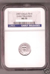2007 NGC MS70 $10 Early-Release EAGLE PLATINUM LIBERTY  - Picture 1 of 1
