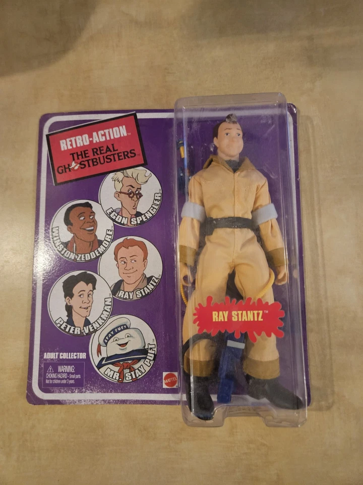Retro Action Real Ghostbusters Ray Stantz Figure Mattel 2010