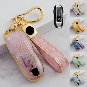 Jade Style TPU Car Key Case Fob Cover Bag For Porsche Panamera Macan Carrera 911 - Picture 1 of 18