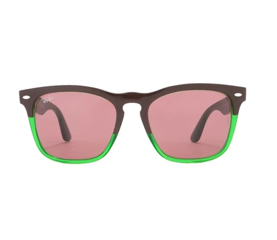Nuevo Ray-Ban RB4847 50mm Nuevo Wayfarer Marrón Verde Color Mezcla Rosa Lentes Gafas de sol Foto 1 de 4