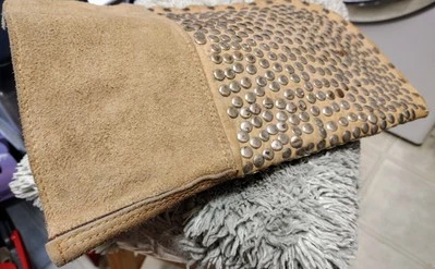 Винтажная - заводская перчатка - абразивное средство - кожа - Изображение 1 из 4