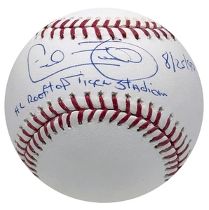 CECIL FIELDER SIGNED BALL & INSCRIBED "HR ROOFTOP TIGER STADIUM" STEINER  COA - Picture 1 of 2