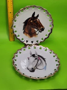 Set of MINT 8" Porcelain Horse Display Plates By Sonsco, Japan - Picture 1 of 17