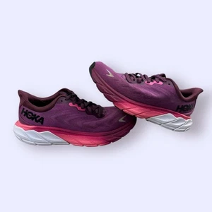 Hoka One One Women's Arahi 6 Running Shoes Size US 7.5 Purple Pink Athletic - Picture 1 of 10