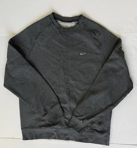 Vtg Nike Faded Gray Crewneck Sweatshirt Size L Y2K Silver Tag Swoosh READ - Picture 1 of 5