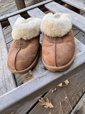Ugg Women’s Fur Lined Slippers 8.5 - Image 1 of 4