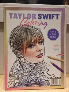 TAYLOR SWIFT Coloring Book 32 Artistic Designs LEARN SWIFT SECRETS New - Bild 1 von 17