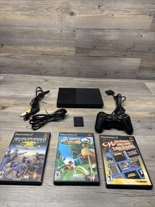 Sony Playstation 2 Ps2 Console Bundle Scph-90001 Sony Ps2 Bundle W 3 Game Cables - Picture 1 of 13