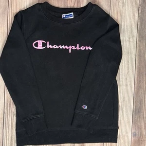 Girls Champion Large (14) Black Sweatshirt - Picture 1 of 3