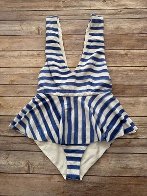 Marysia Mujer’s Natación Gramercy Falda Maillot Una Pieza Bañador XS Azul Blanco Foto 1 de 4