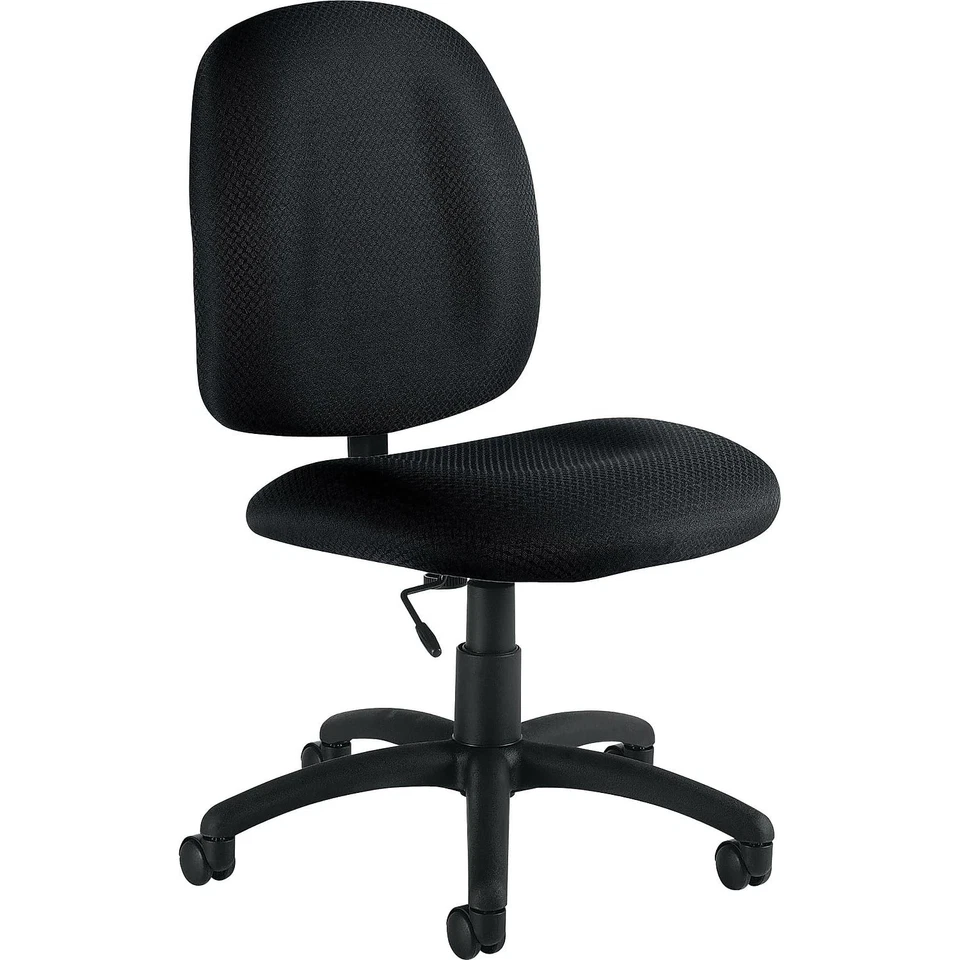 Silla de trabajo Global Offices To Go de tela sin brazos, negra (OTG11650-QL10) Foto 1 de 3