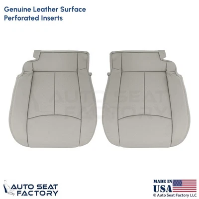 2011-2013 For Infiniti M37 M56 Genuine Leather Front Bottom Seat Covers Stone - Image 1 of 4