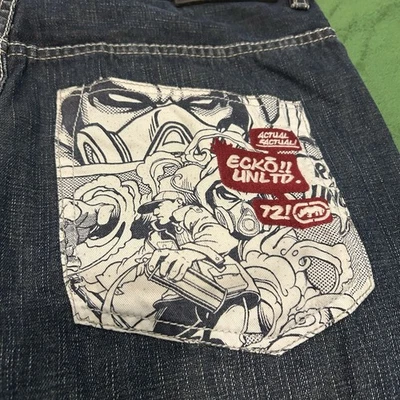 Libro de historietas vintage Y2K Ecko Unltd skate grunge holgado talla 36 para hombre Foto 1 de 4