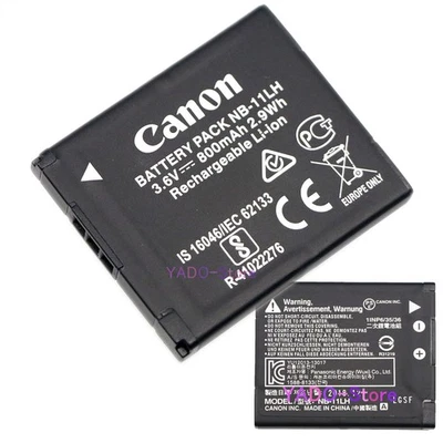 Batería Original Canon NB-11LH NB-11L 3.6v, 800mAh 2.9Wh