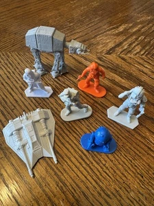 Star Wars Plastic Figures & Vehicles 7 Pieces - Picture 1 of 5