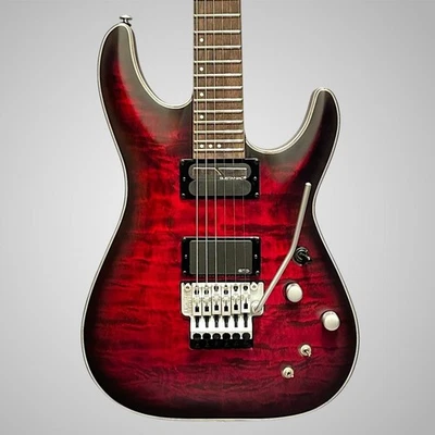 Guitarra elétrica Schecter C-1 Platinum FR S - Cetim vermelho carmesim explosão - Imagem 1 de 4