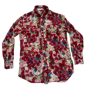 EQUIPMENT FEMME silk floral blouse shirt top size XS - Picture 1 of 22