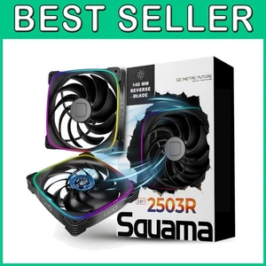 RGB PWM Fan 140mm 3-Pack - Performance & Silent Balance - Picture 1 of 10