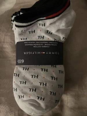 ¡Pack de 6! Calcetines Tommy Hilfiger Mujer Cojín Corte Cuarto - TH LOGO TALLA 6-9.5 Foto 1 de 2