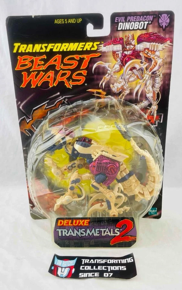 Transformers Beast Wars Transmetals 2 Deluxe Class Dinobot MOSC - Image 1 of 2