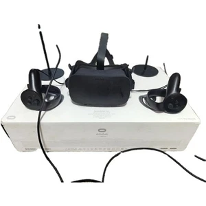 Oculus Rift CV1 Headset with Touch Controllers, 2 Sensors, and Original Box - Picture 1 of 4
