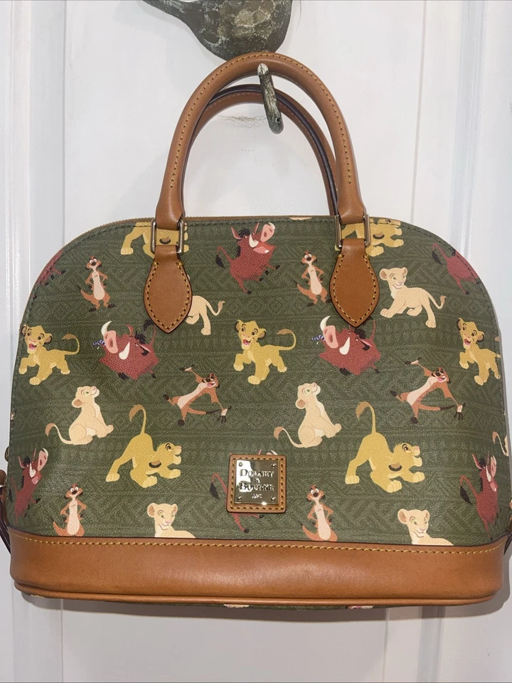 Disney Parks Dooney & Bourke Zip Satchel Handbag Purse Lion King 2019 Bag Simba