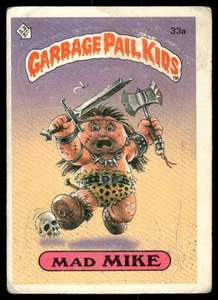 Topps GPK Series 1 #33a Mad Mike 1985 1 estrella* espalda mate en muy buen estado/pr mal cortado - Imagen 1 de 2