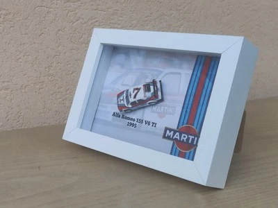 Alfa Romeo 155 TI V6 Martini DTM 1996 A.Nannini Quadro 3D Modellino 1/87 Herpa - Immagine 1 di 4