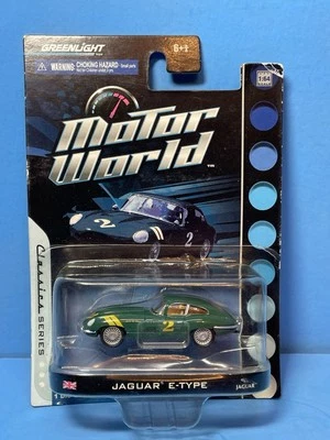 Classic Series Motor World JAGUAR E-TYPE зеленый ✰UNION JACK ✰ 2009 Greenlight 🏎️ - Изображение 1 из 4