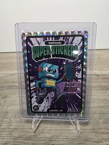 2025 VeeFriends Super Stickers Manga Series Rare Robot Purple #/55 Error 3rd - Picture 1 of 3